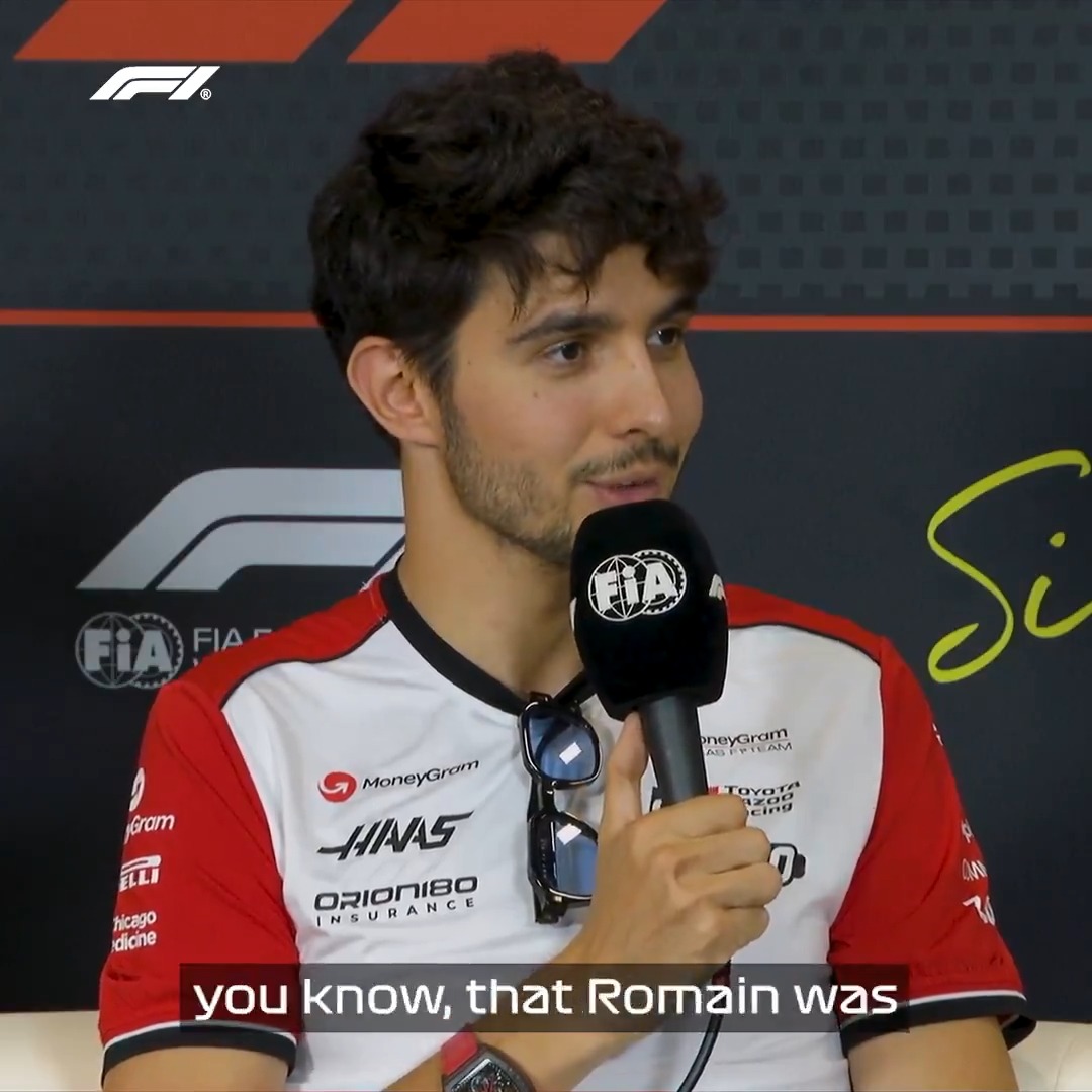 "The team didn't forget that Romain was there from the start" 🥹 Esteban Ocon praises his Haas team for organising Romain Grosjean's "awesome" Mugello test 💪 #F1 #SingaporeGP