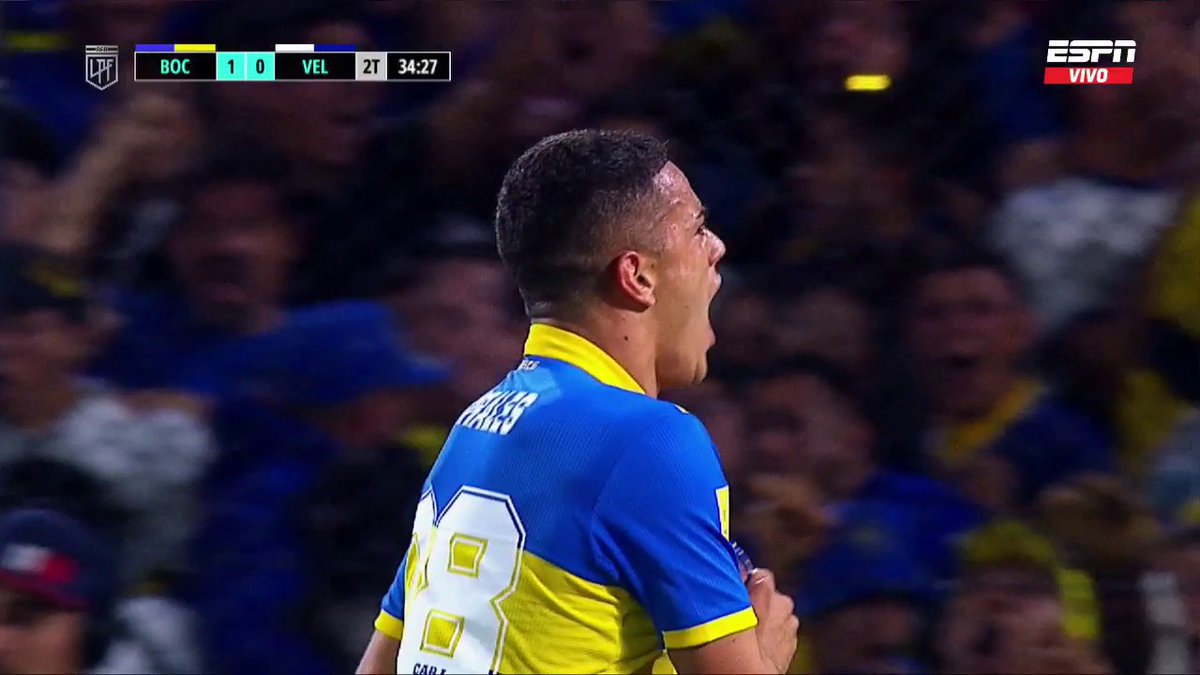 🔙#UnDiaComoHoy en 2022, #Boca derrotó a Vélez en #LaBombonera por 1-0, con GOL de GONZALO MORALES para quedar PUNTERO. 🔝Cuando los PIBES del Club pusieron el pecho y sus ganas para que #Boca sume el Campeonato 2022 en su lista de 74 estrellas.💙💛💙