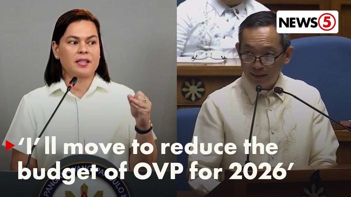 ‘KINOKONDENA KO ANG PAMBABASTOS NG BISE PRESIDENTE SA TAUMBAYAN’ ‘Yan ang buwelta ni ACT Teachers Rep. Antonio Tinio kay Vice Pres. Sara Duterte dahil sa umano’y paulit-ulit na pagliban nito sa plenary debates ng Kamara hinggil sa 2026 budget ng Office of the Vice President (OVP). Tinawag ni Rep. Tinio na isang “insulto” hindi lamang sa Kongreso kundi maging sa taumbayan ang hindi pagdalo ni Duterte sa mga deliberasyon. Mula sa panukalang P902.8-milyon pondo, iginiit ng mambabatas na ibaba ito sa P198.8 milyon, sapat lamang aniya upang matustusan ang sahod ng mga empleyado ng OVP. | via Marianne Enriquez