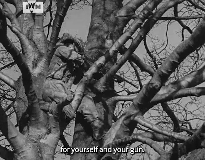British soldiers demonstrate effective (and ineffective) weapon handling in this clip from a 1943 training film. Film: IWM DRA 444 <1/2>