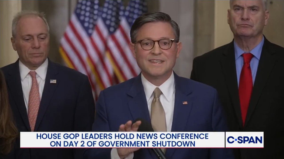 .Speaker Mike Johnson on Democrats proposals: "They granted them all asylum. They gave them all this parole status so that they could roll onto taxpayer benefits. We’ve all been funding that. Republicans said, ‘No’ that does not comport with common sense."
