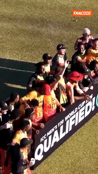 THE MOMENT ZIMBABWE QUALIFIED FOR 2026 T20 WORLD CUP.