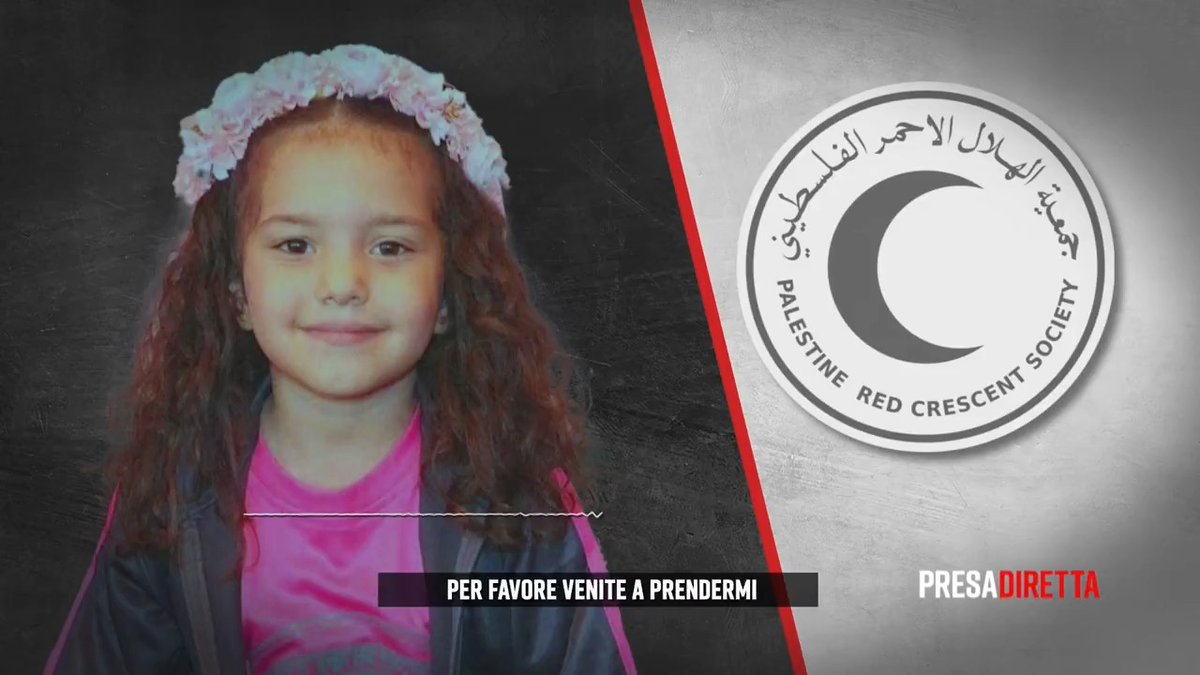La storia della piccola #HindRajab, la bambina di 5 anni vittima dell’esercito israeliano a Gaza, che ha trascorso le sue ultime ore di vita al telefono con i soccorritori della Mezzaluna Rossa, ai quali veniva impedito di raggiungerla. 📌 #PresaDiretta DOMENICA alle 20:30 #Rai3