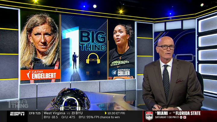 “Rarely have we seen a takedown of a league commissioner as calmly or efficiently delivered. The fact that it came from Napheesa Collier, one of the league’s best players and most respected voices, only amplified its impact.” —Scott Van Pelt weighed in on Napheesa Collier's press conference