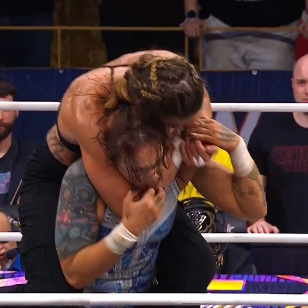 The moment where all you can say is... ow Watch #AEWDynamite's Sixth Anniversary on demand via the TBS app and HBO Max