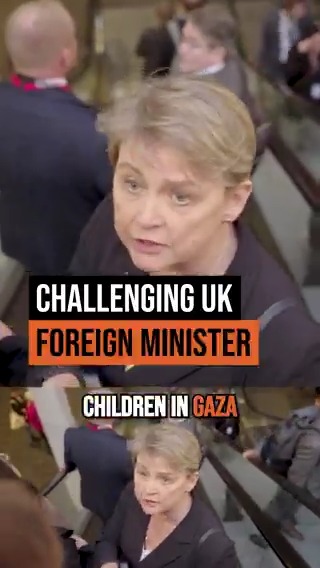 Palestinian civilians are being slaughtered by Israel's F-35 jets. Britain is supplying crucial components for those murderous fighter jets. I asked Foreign Secretary Yvette Cooper about them. She refused to answer.