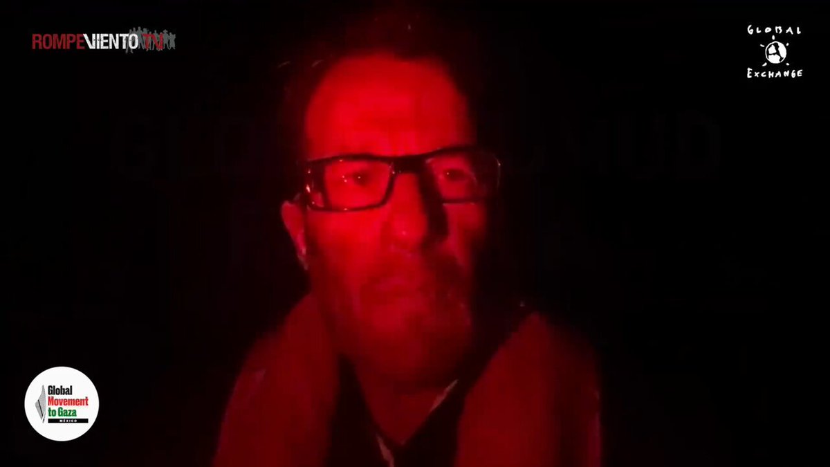 ⚠️ Si estas viendo esté video es por que Ernesto Ledesma A, periodista y director de #RompevientoTV, que da cobertura a la #GlobalSumudFlotilla, fue capturado por el estado de Israel. Pidamos al gobierno mexicano que le exija al gobierno de Benjamin Netanyahu que los libere y que les permitan entregar la ayuda humanitaria al pueblo de la Franja de Gaza. Claudia Sheinbaum Pardo, Relaciones Exteriores, Gobierno de México,