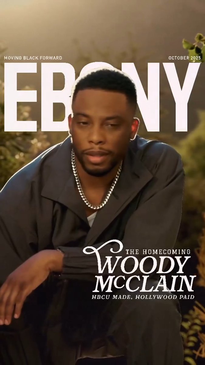 From Jacksonville to Hollywood, Woody McClain has never stopped repping for his roots. The Florida A&M alum is HBCU made and Hollywood paid, carrying his journey from the yard to the big screen with pride. For EBONY’s October cover, Woody opens up about legacy, investing in HBCUs, and the responsibility of carrying culture forward. This Homecoming season, his story is a reminder that our campuses are more than schools. They are the heartbeat of Black excellence. Click the link to read the full cover story: