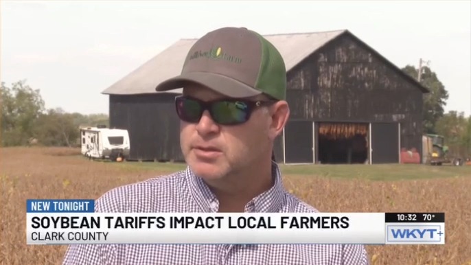 Kentucky soybean farmer: The soybean market is terrible. It’s all tariffs. Tariffs has a lot to do with it.