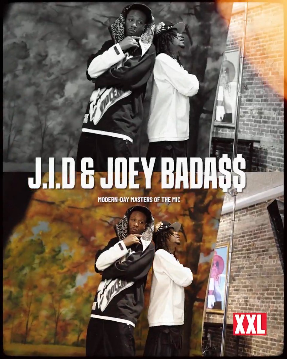 Hip-hop is most distinguished by its lyricism, which has become the most vital aspect of a rapper’s craft. Without it, the classic albums, celebrated songs and innovative wordplay that have been cherished in the culture for decades would not exist. Over time, the art of lyricism has evolved alongside the genre and its artists, but many proven lyricists have remained at the forefront. While there have been countless complaints lately that the MCs who still pride themselves on serving immaculate bars of substance are not getting the proper spotlight and respect they deserve, lyricism is still thriving. In an era of vibes, Joey Bada$$ and J.I.D are two MCs rhyming with purpose. Their grit, grind and authenticity have brought them to a place where their skills on the mic are held in high regard. Joey and J.I.D keep the essence of hip-hop alive with every verse they write. That’s an achievement worth celebrating, which is why these artists are featured on the cover of XXL magazine. Both have gone from former Freshmen to award-winning artists thanks to their dedication to their craft. They each delivered standout albums this year that highlight the verbal artistry they’ve mastered: Joey’s Lonely at the Top and J.I.D’s God Does Like Ugly. Holding the line for potent rhymes in a trend-driven world is serious business for these guys. It’s likely the reason why they’ve connected outside the studio to become friends away from the music industry. As they are both close in age, fathers and passionate about their art, the bond runs deep with mutual respect. Two wordsmiths, one mission: set the mic on fire. Joey and J.I.D spoke individually in their own respective cover story interviews on everything from lyricism, their music and beyond. The real-deal friends also sat down together for a separate joint conversation on video to discuss sticking together as lyricists, satisfying fans over chasing awards, their goals, fatherhood and more. See their video interview: