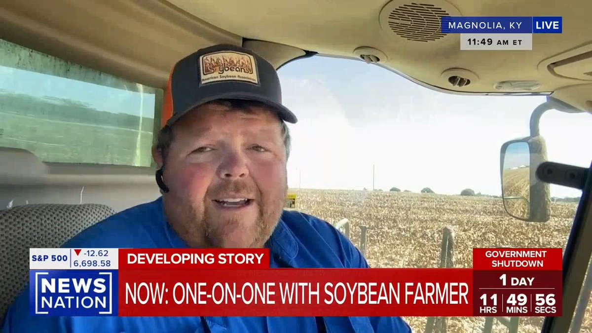 Soybean farmer: What we need more than anything is access to markets on a level playing field. With the trade war and the tariffs, we're at about a 20% price disadvantage when it comes to what the Chinese have to pay for our soybeans versus the Brazilian soybeans.