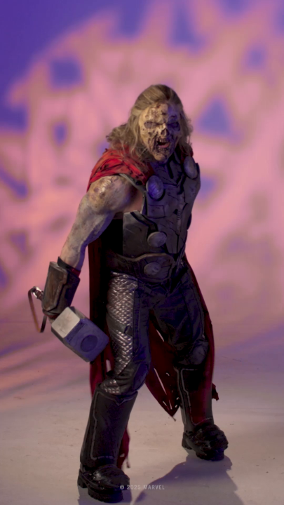 Worthy in life. Dangerous in death. ⚡️🧟 See Thor transform from cosplay to zombie and stream Marvel Animation’s #MarvelZombies now on Disney+.
