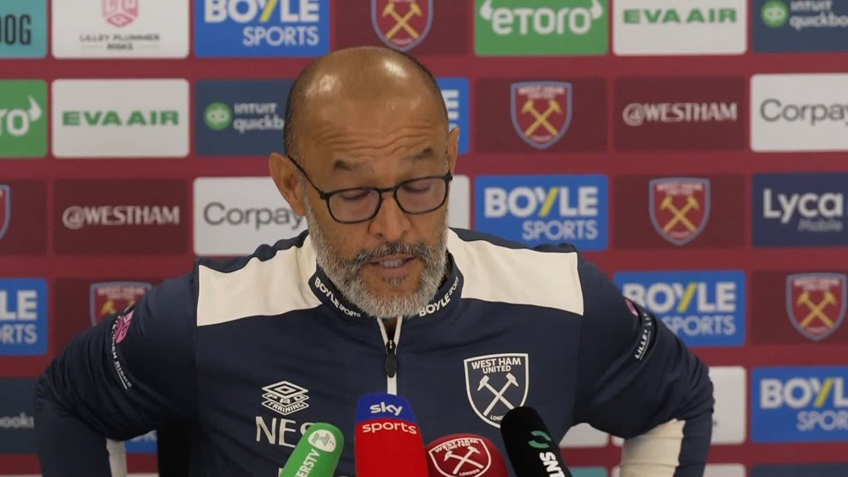 "They say the West Ham way, let's try!" 💪 Nuno Espírito Santo is ready to give his all at West Ham.