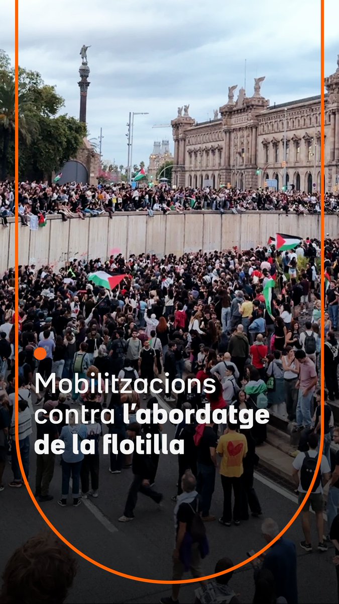 Milers de persones es mobilitzen en diferents ciutats per condemnar l’abordatge a la Flotilla Global Sumud per part de l’exèrcit d’Israel. A Barcelona, els manifestants han tallat la sortida 21 de la Ronda Litoral