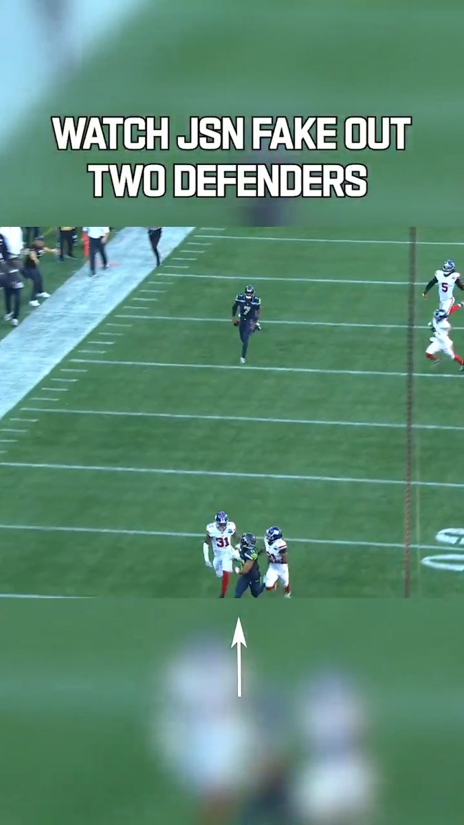 JACKSON SMITH-NJIGBA FAKED OUT TWO GIANTS DEFENDERS BY PRETENDING TO CATCH A DEEP PASS WHILE GENO SMITH RAN DOWNFIELD. 😱😱😱 ONE OF THE SMARTEST PLAYS EVER.