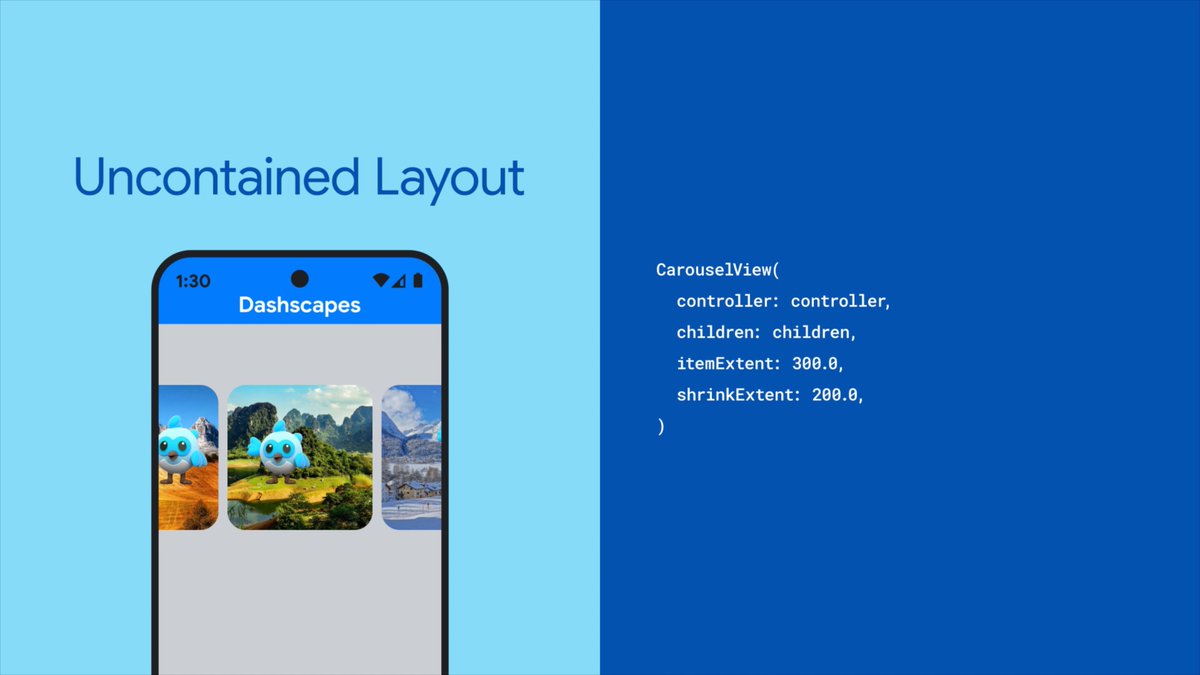 🎠 The CarouselView widget presents a scrollable list of items, each of which can dynamically change size based on the chosen layout. Learn how to add this previous #WidgetOfTheWeek to your project. #ThrowbackThursday