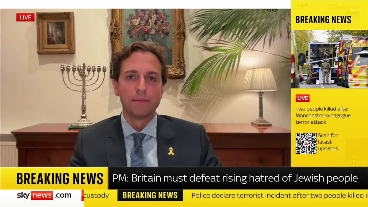 "The Jewish community suffers hate crime at a rate far in excess of any other faith community on a per capita basis" Chief Executive of Campaign Against Antisemitism Gideon Falter tells Yalda Hakim what action he wants to see from the Government. 📺 Sky 501