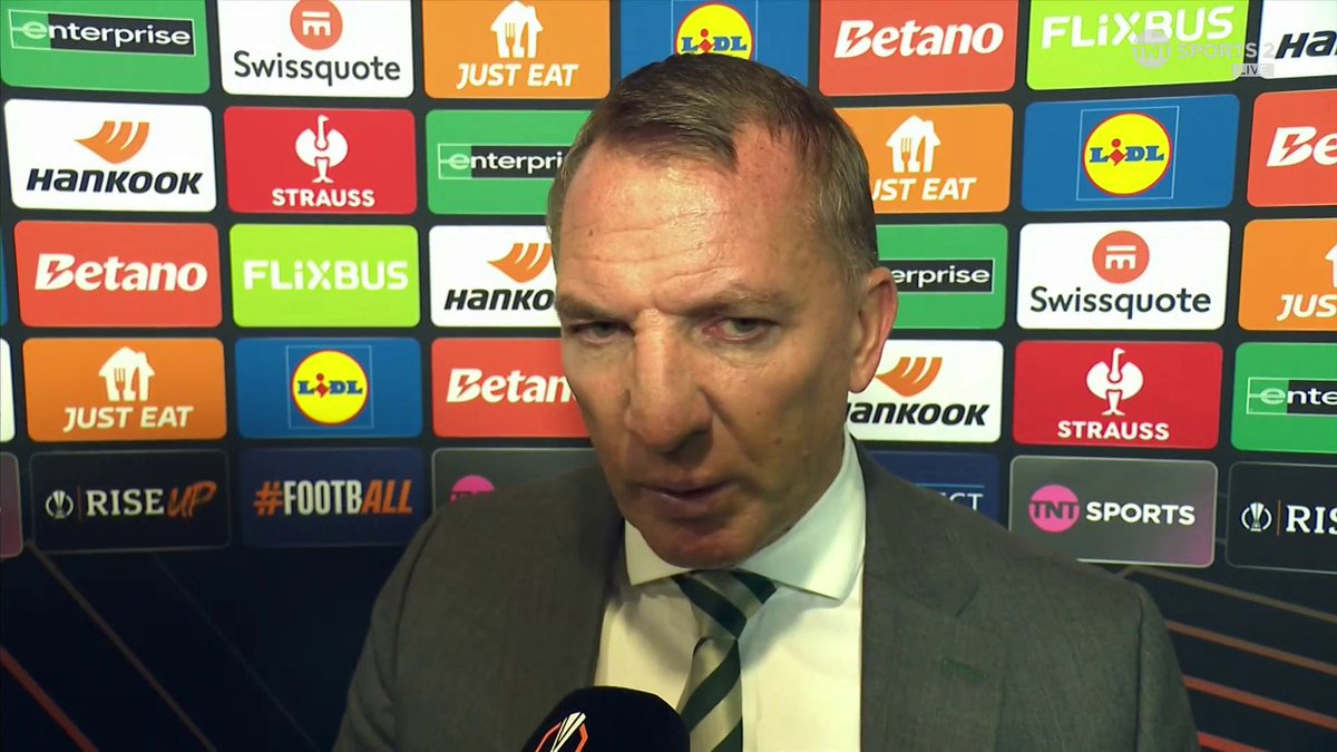 "For the life of me, I don't understand why that goal was not given." Brendan Rodgers offers his post-match review of Celtic's 2-0 loss to Braga and Kelechi Iheanacho's disallowed goal. 🎙️ Connie McLaughlin 📺 TNT Sports & discovery+ UK
