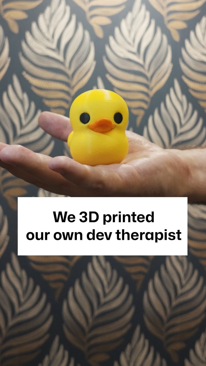 The excuse you needed to get that 3D printer? Drop by the Makerspace at #GitHubUniverse to learn more or download Ducky from to create your own.