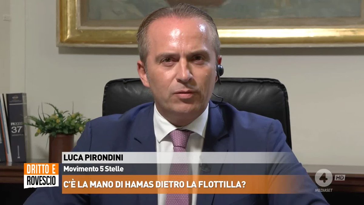 "La #Flotilla dà fastidio al Governo italiano perché ha evidenziato il nulla che il Governo ha fatto rispetto a questa vicenda e quanto sia stato servo di Netanyahu" Luca Pirondini (Movimento 5 Stelle) a #drittoerovescio