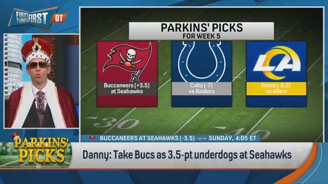 It’s redemption week for Danny Parkins #ParkinsPicks 💰 Buccaneers +3.5 Colts -7 Rams -8.5