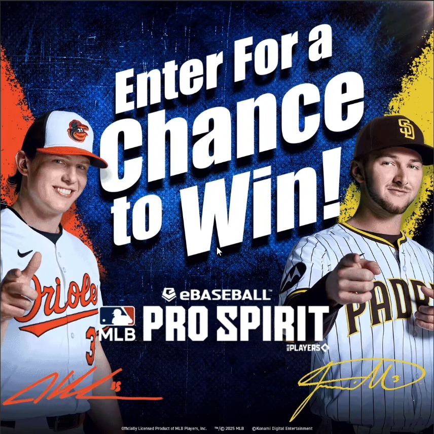 Want to win an autographed item from stars Adley Rutschman or Jackson Merrill? ​ In celebration of the release of the Partner Athlete Bundles, we're giving away a signed hat to four lucky winners! ​ To enter the giveaway: ​ ⚾ Follow MLB PRO SPIRIT​ ⚾ Like & Repost ​ ⚾ Reply using the following hashtag: #MLBPSsweepstakes
