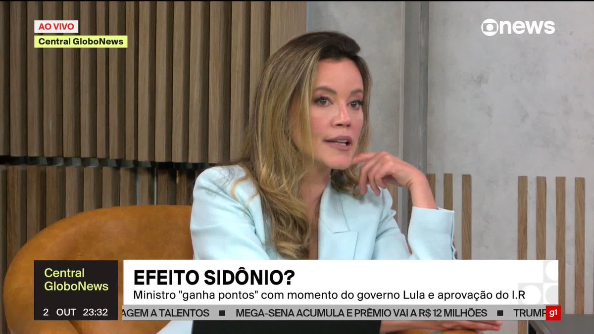 “Quando Sidônio Palmeira começou, todo mundo achava que ele iria fazer ventar. Ele entrou, não fez ventar, e o Lula desceu mais nas pesquisas”, diz Natuza Nery, que conta uma conversa que teve como uma fonte sobre a avalição, agora, do trabalho do ministro-chefe da Secretaria de Comunicação Social. “Ele me deu uma frase que eu vou usar sempre, porque disse assim: ‘O papel do marqueteiro não é mudar a direção do vento. O papel do marqueteiro é abrir a vela no momento certo’. E aí, desde o IOF, eu acho que o Sidônio tem conseguido fazer com que o governo abra a vela no momento certo. Até mesmo em discussões em que o Lula tinha muita dificuldade de se contrapor ao Congresso Nacional. (...) O Lula foi gostando do jogo que o Sidônio foi oferecendo a ele.” Flávia Oliveira diz que “Lula recuperou um apetite que tinha pela política que ele não parecia mais ter, especialmente depois das ameaças dos Estados Unidos, mas até antes disso”, acrescentando também que o ministro da Saúde, Alexandre Padilha, está muito melhor na Saúde do que na articulação política, e a ministra das Relações Institucionais, Gleisi Hoffmann, está bem na articulação política. ➡ Assista à #CentralGloboNews: #GloboNews