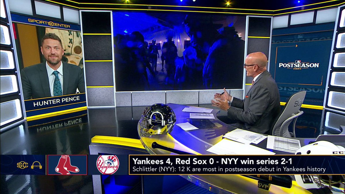"This has never been done before." Hunter Pence tells Scott Van Pelt that the Cam Schlittler hype is WORTH IT 🔥