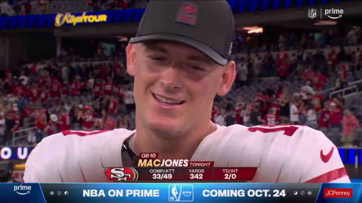 "Coach, you don't have to tell me twice." Mac Jones was ready to let it fly tonight 💸