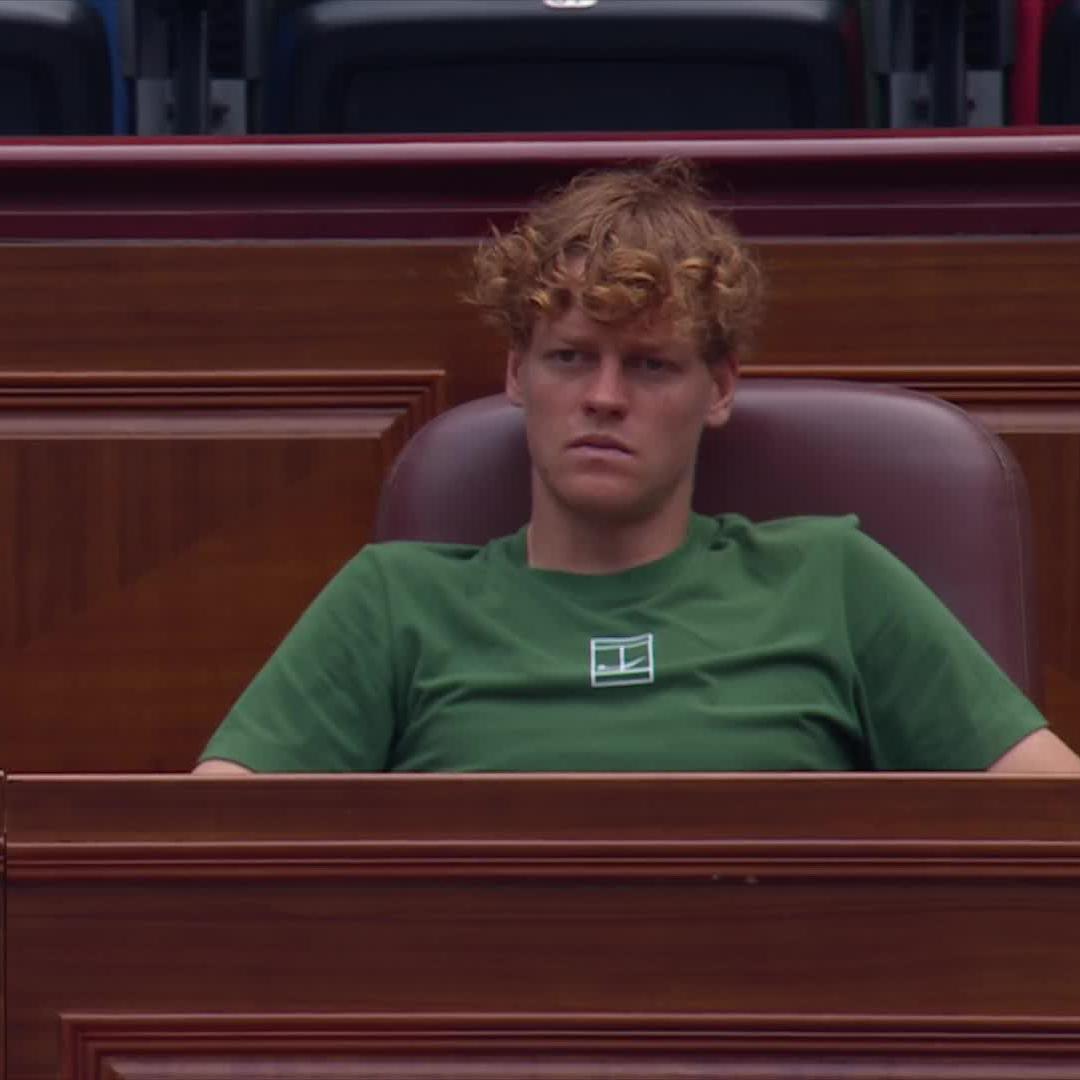 Best seat in the house 🏠 The world number 2 is keeping a close eye on his competitors 👀 #RolexShanghaiMasters