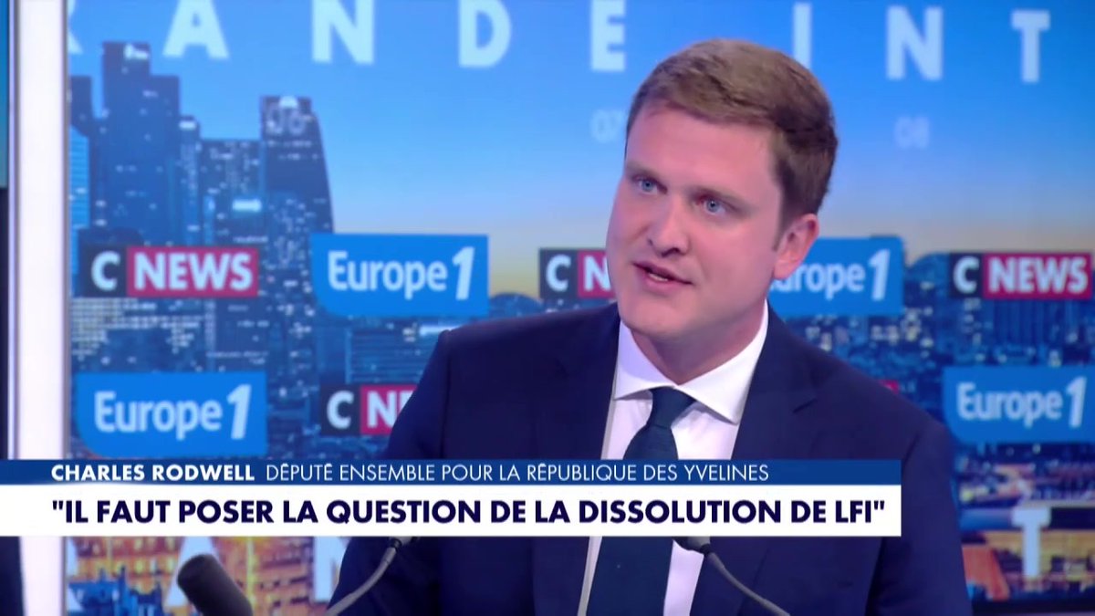 "La question de la dissolution de la France Insoumise doit être sur la table" déclare Charles Rodwell #LaGrandeITW #Europe1