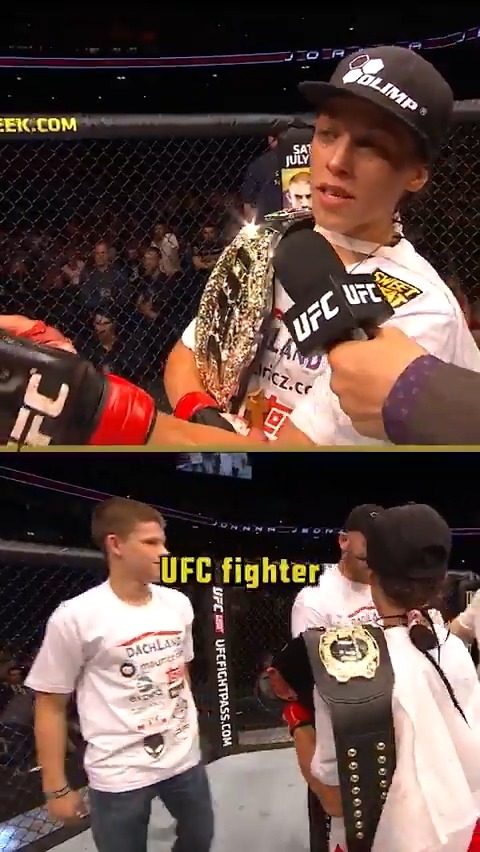 10 years ago.... 🤯 🇵🇱 #UFC320 An 18-year-old Jakub Wikłacz joined Joanna Jedrzejczyk as she predicted the future!