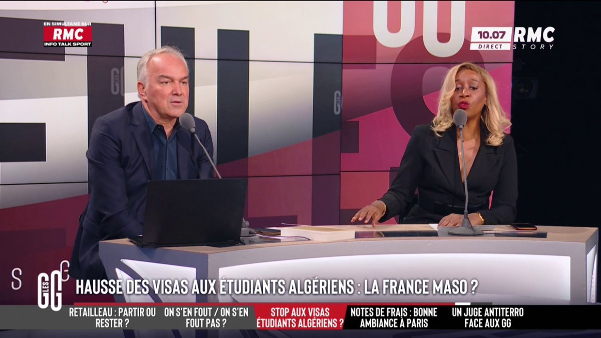 💥 Clash : Joëlle Dago-Serry et Olivier Truchot 🗣️ "Il n'y a aucune logique à former des étudiants et leur dire de partir après." 🗣️ "On dépouille l'Afrique de ses cerveaux brillants. C'est très colonisateur. Les mêmes disent : 'J'espère que l'Afrique va se développer'." #GGRMC