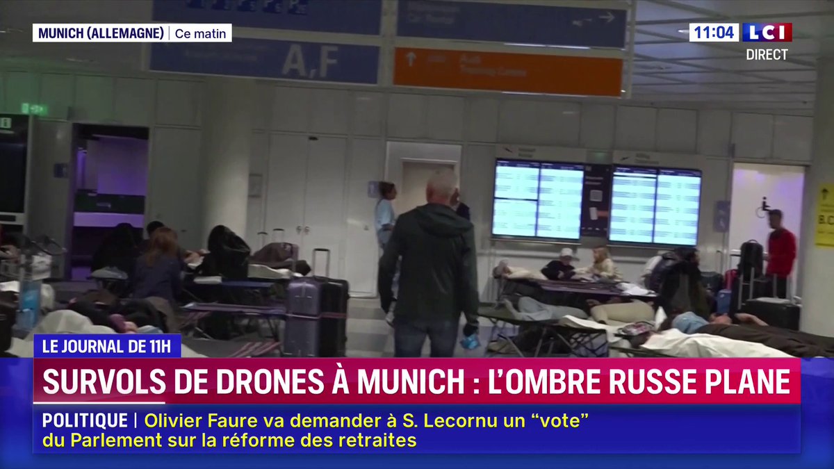 🔴 Survols de drones à Munich : l'ombre russe plane