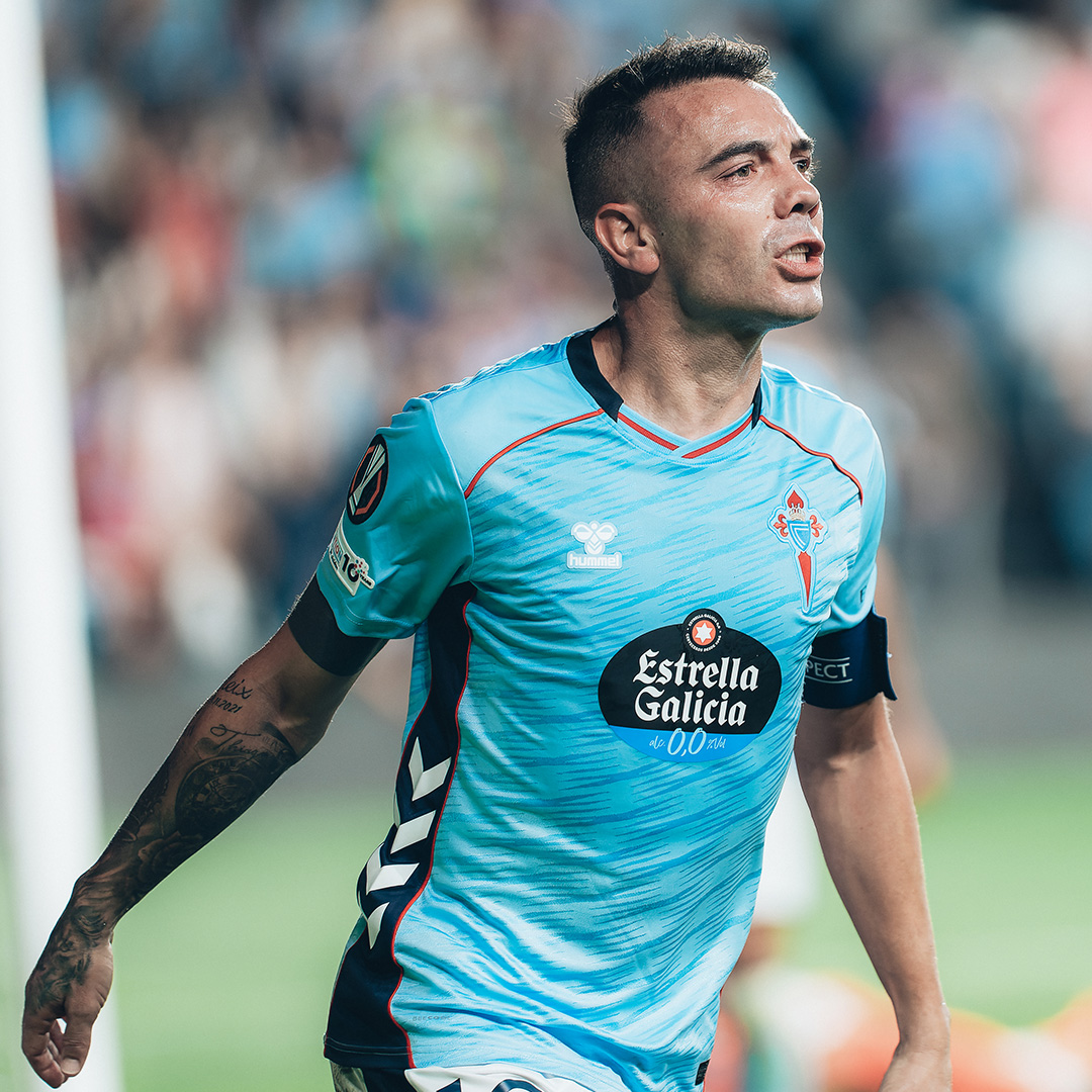 Iago Aspas. Abanca Balaídos. UEFA Europa League. Que máis podemos pedir? 🩵