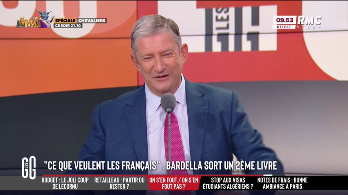 💥 Jordan Bardella "met mal à l'aise" Emmanuel de Villiers 🗣️ "C'est présomptueux quand on a 30 ans et qu'on n'a jamais travaillé, de proclamer : 'ce que veulent les Français'." #GGRMC