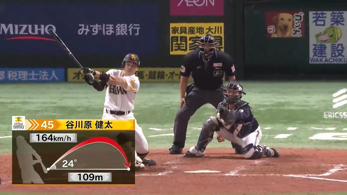 満塁弾の直後にさらなる一発！ 福岡ソフトバンク 谷川原健太 選手の第3号ソロホームラン🌈✨ 👇ライブ配信はこちら