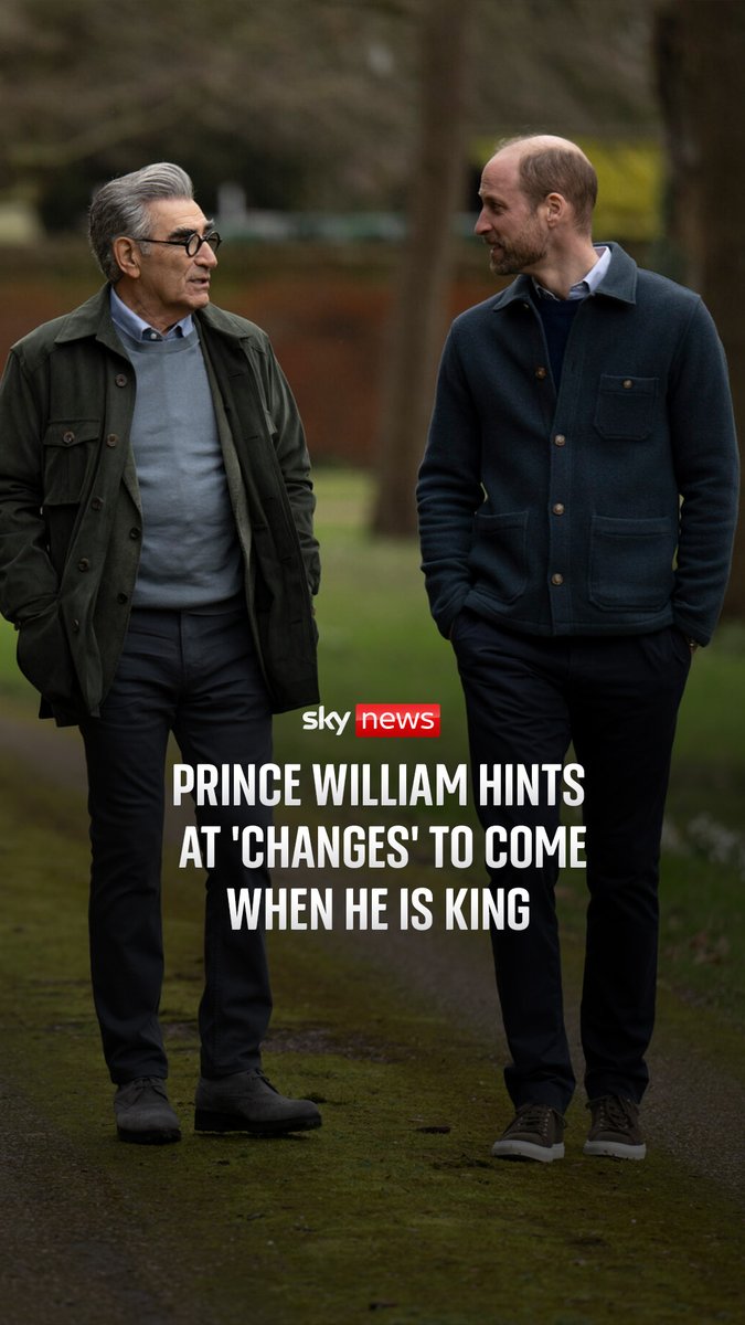 Levy said he felt there could be 'massive changes' when William becomes king, after speaking to the prince. The revelations come during a discussion with Hollywood actor Eugene Levy as they were filming at Windsor Castle for Levy's travel series The Reluctant Traveller. ⬇️