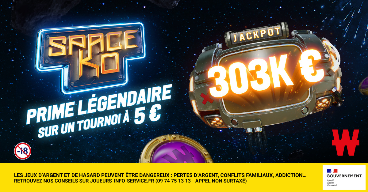 🤯 TEMA LA TAILLE DE LA PRIME ! Un jackpot Space KO à 303 000 € est tombé cette nuit sur un tournoi à 5 € !