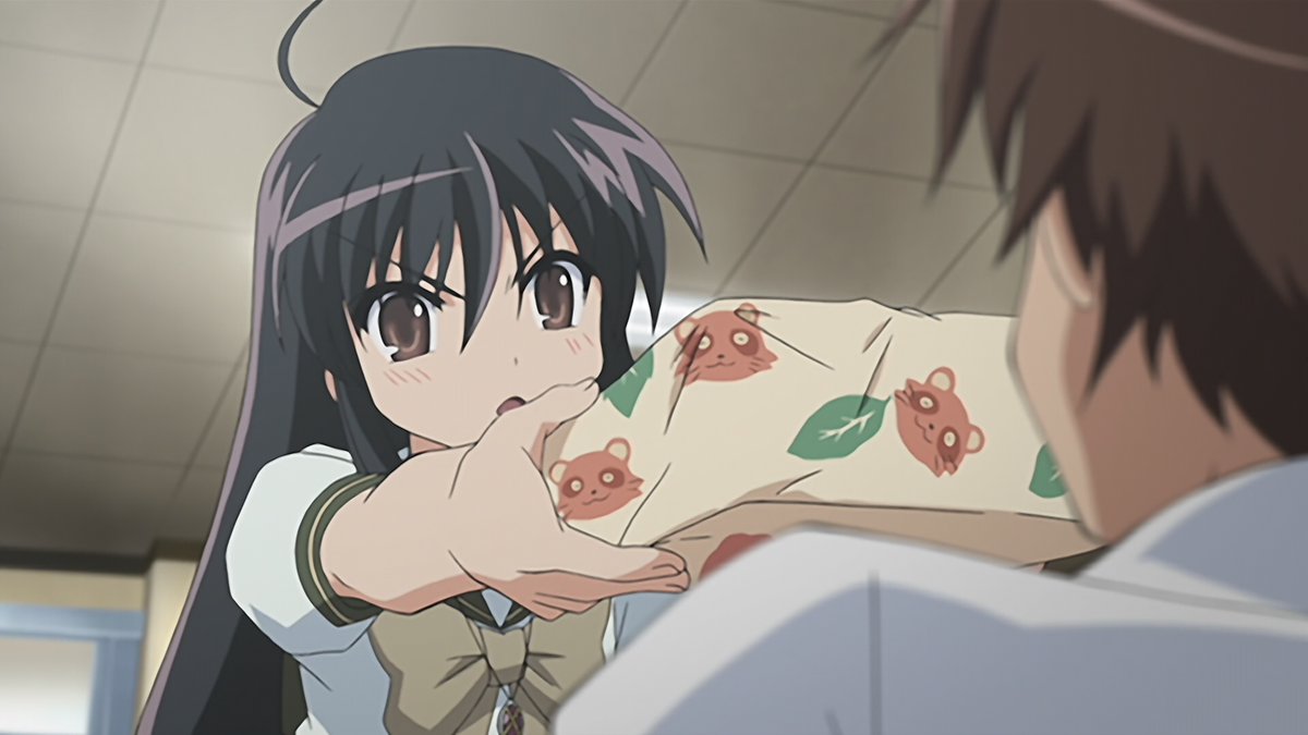 シャナ(CV:釘宮理恵さん)が照れながら 手作り弁当(メロンパン)を差し出す様子は、 あまりの可愛さにニヤニヤが止まらない。 灼眼のシャナⅡ 第2話