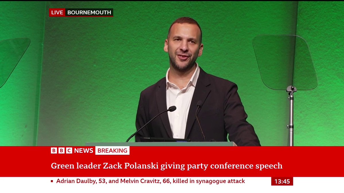 "We said we'd build this movement, and that's exactly what we're all doing," Zack Polanski says "We have momentum in every single corner of England and Wales," the Green Party leader adds Follow live: