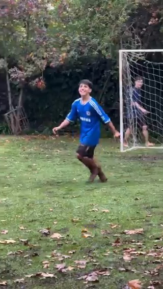 Benjamin Agüero, the son of Sergio Aguero, the grandson of Diego Maradona, and also the godson of Lionel Messi. 🤯 They’ve got him playing barefoot in the garden, they’re creating a beast… 😅