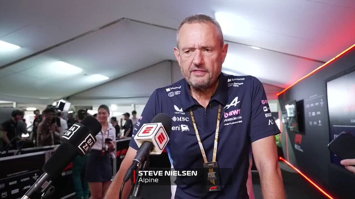 🗣️ ¡Steven Nielsen, director general de Alpine! “En las últimas tres carreras de Franco, creo que encontró el ritmo. Está haciendo tiempos similares a Pierre.” “Está mejorando mucho pero quién sabe. Tomaremos una decisión cuando lo tengamos que hacer, pero no es aún.”
