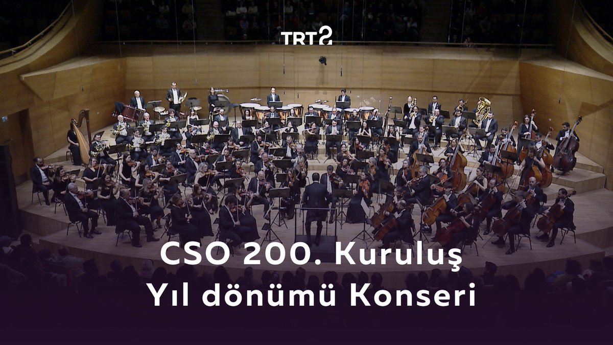 Cumhurbaşkanlığı Senfoni Orkestrası 200. kuruluş yıl dönümünü, şef Cemi’i Can Deliorman yönetiminde görkemli bir konserle kutluyor! 🎵 Devlet Çoksesli Korosu, Millî Savunma Bakanlığı Armoni Mızıkası Komutanlığı, soprano Görkem Ezgi Yıldırım ve keman sanatçısı Deniz Yakın’ın da yer alacakları "CSO 200. Kuruluş Yıl dönümü Konseri", bu akşam 20.00'de canlı yayınla TRT 2'de. 🎼