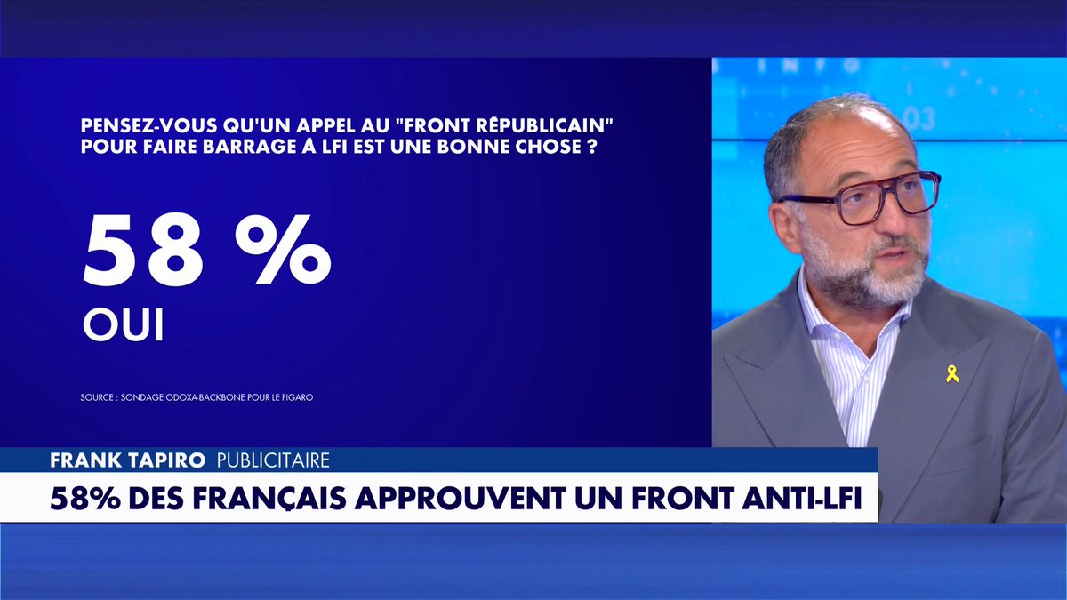 Dans #180MinutesInfoWE, Frank Tapiro estime que «La France insoumise est une secte»