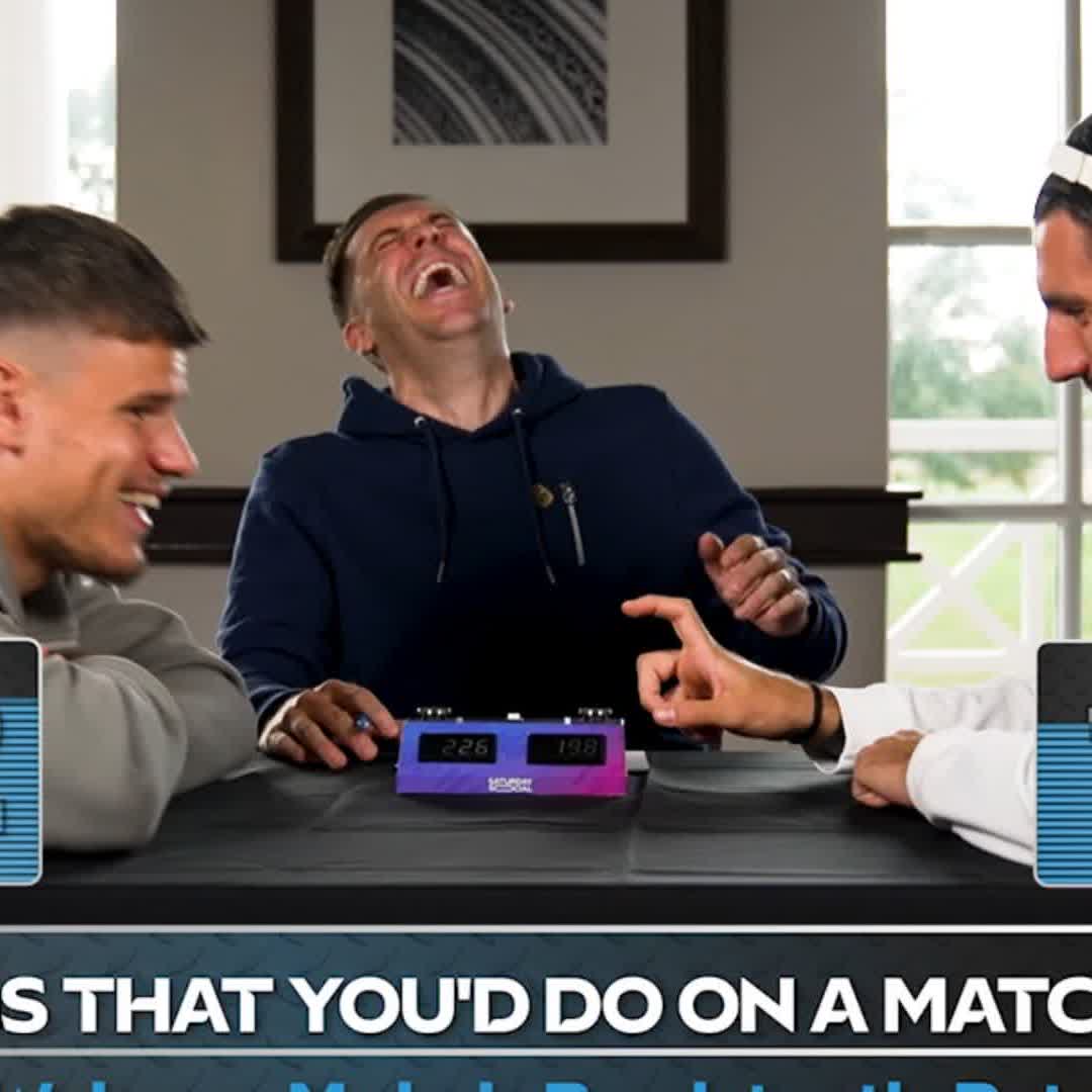 Some of these answers 🤣 Milos Kerkez and Dominik Szoboszlai play Beat The Clock! ⏰