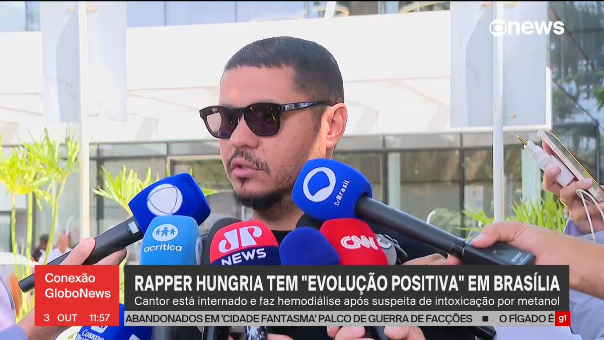 O irmão do rapper Hungria, Leandro Hungria, informou que a possibilidade de contaminação em SP não está descartada, já que o cantor consumiu bebida alcoólica na cidade no último fim de semana. Leandro visitou o irmão no hospital, em Brasília, na manhã desta sexta-feira (3). #ConexãoGloboNews ➡ Assista à #GloboNews:
