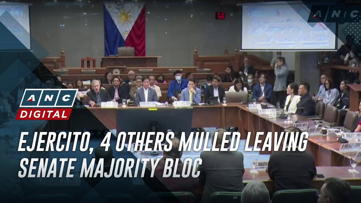 Five Philippine senators reportedly plan to bolt from the majority bloc in dismay at how the Senate is handling its probe of public works corruption.