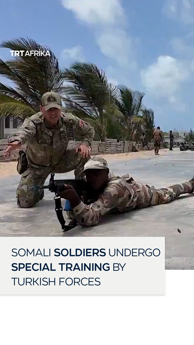 Footage released by the Turkish Ministry of Defence shows Turkish military officers providing specialised training to officers and soldiers of Somalia's elite Gorgor military unit in Mogadishu. Türkiye has been pivotal in strengthening the capacity of the Somali military, thereby bolstering the country's fight against terrorists and other security challenges