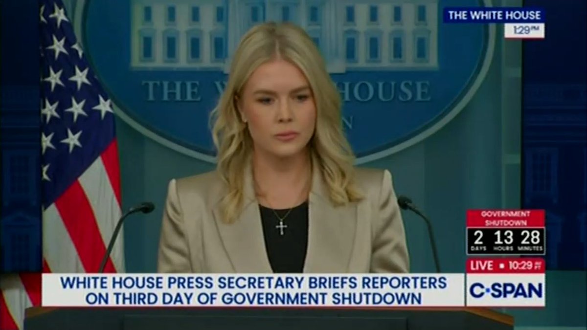 Q: You just said federal layoffs are an 'unenviable choice,' but Trump has described this as an 'unprecedented opportunity' to lay off additional workers. Which is this? Leavitt: Trump likes to have a little fun every now and then, and I think both things can be true at the same time
